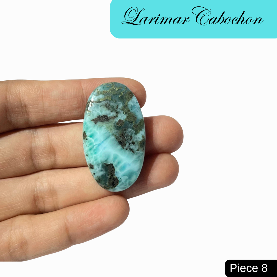Larimar cabochons - AEORA ROCKS INDIA -Healing Crystals superstore