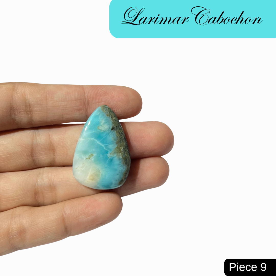 Larimar cabochons - AEORA ROCKS INDIA -Healing Crystals superstore