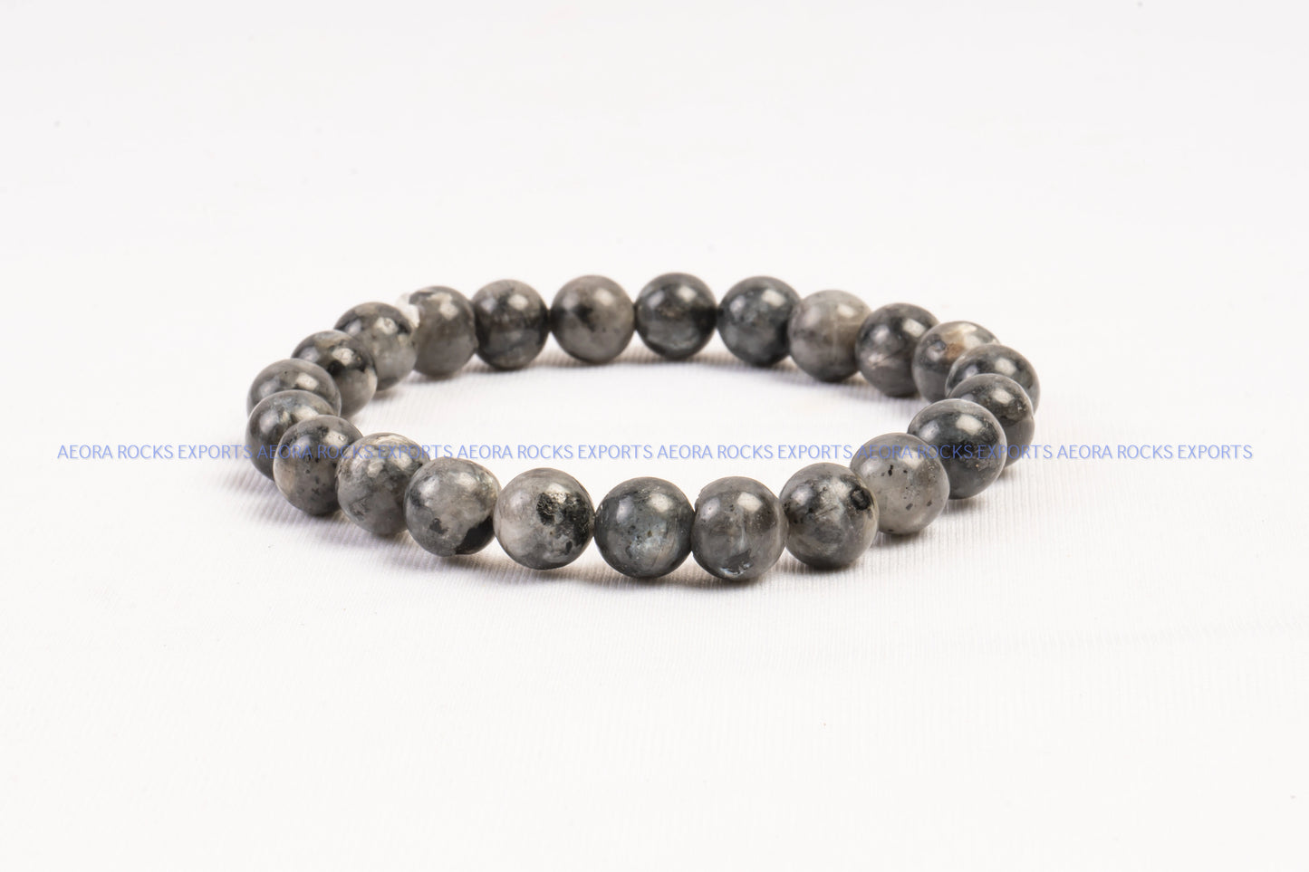 Larvikite Bead Bracelet