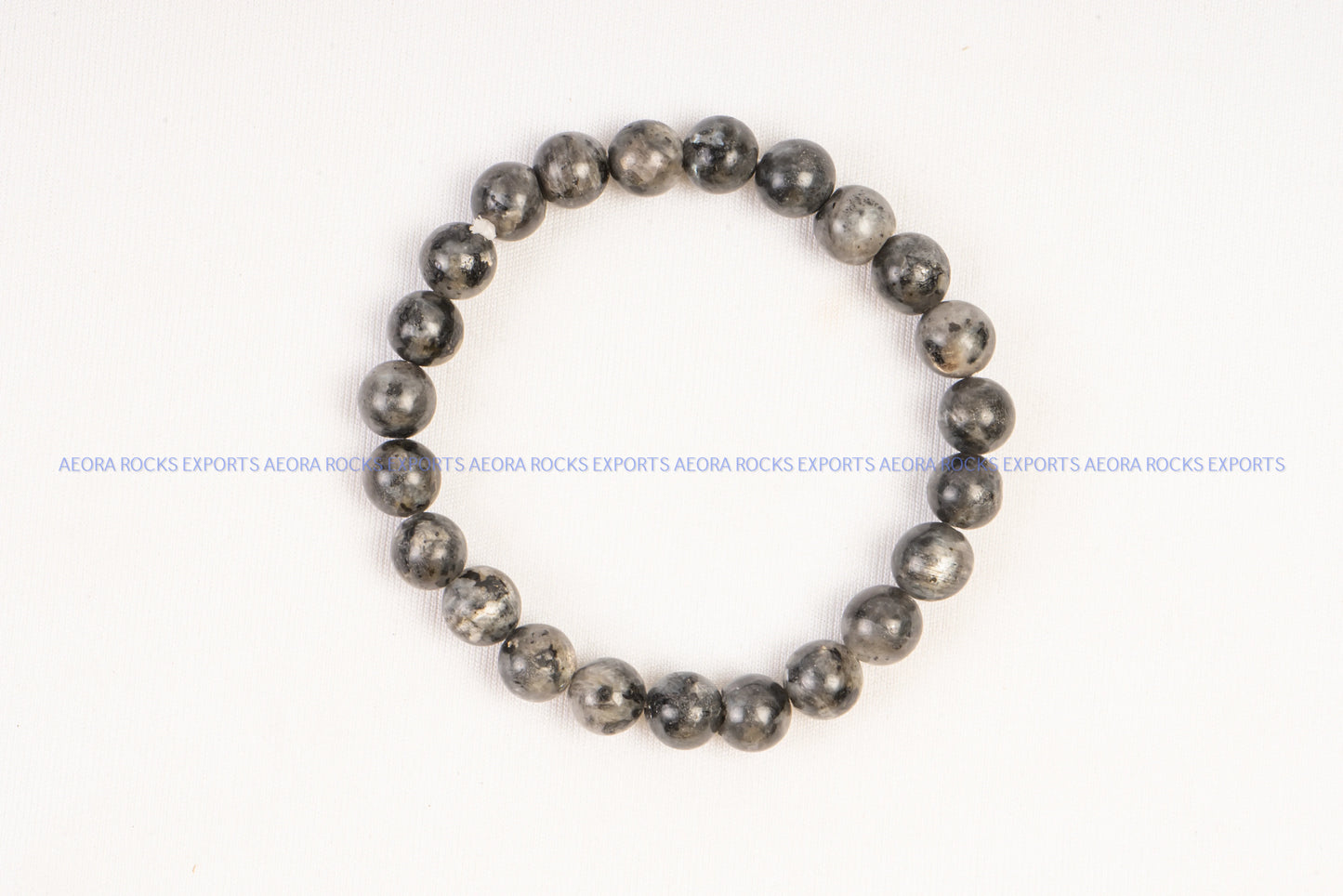 Larvikite Bead Bracelet