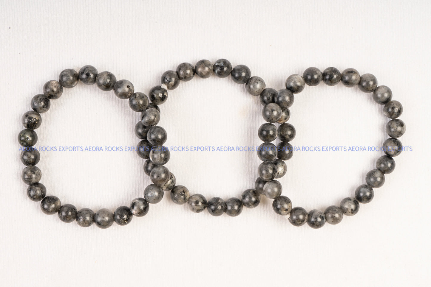 Larvikite Bead Bracelet