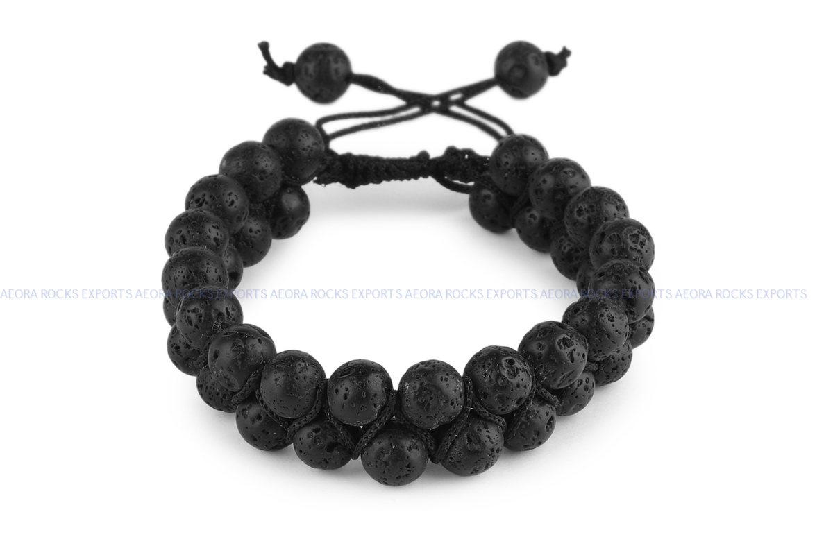 Lava String Bracelet in India - Aeora Rocks - AEORA ROCKS INDIA -Healing Crystals superstore