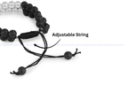 Aura & Lava Combination String Bracelet in India - Aeora Rocks - AEORA ROCKS INDIA -Healing Crystals superstore