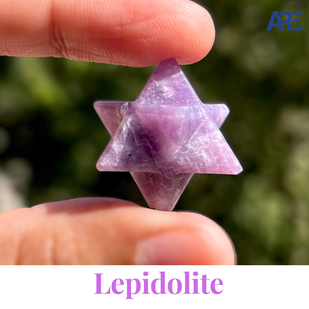 Lepidolite Merkaba