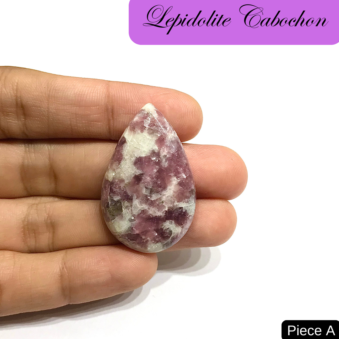 Lepidolite Cabochons in India - Aeora Rocks