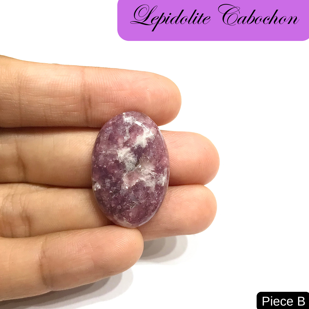 Lepidolite Cabochons in India - Aeora Rocks