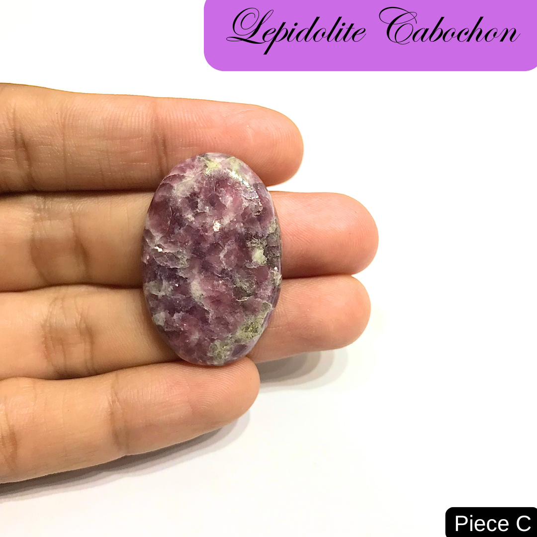 Lepidolite Cabochons in India - Aeora Rocks