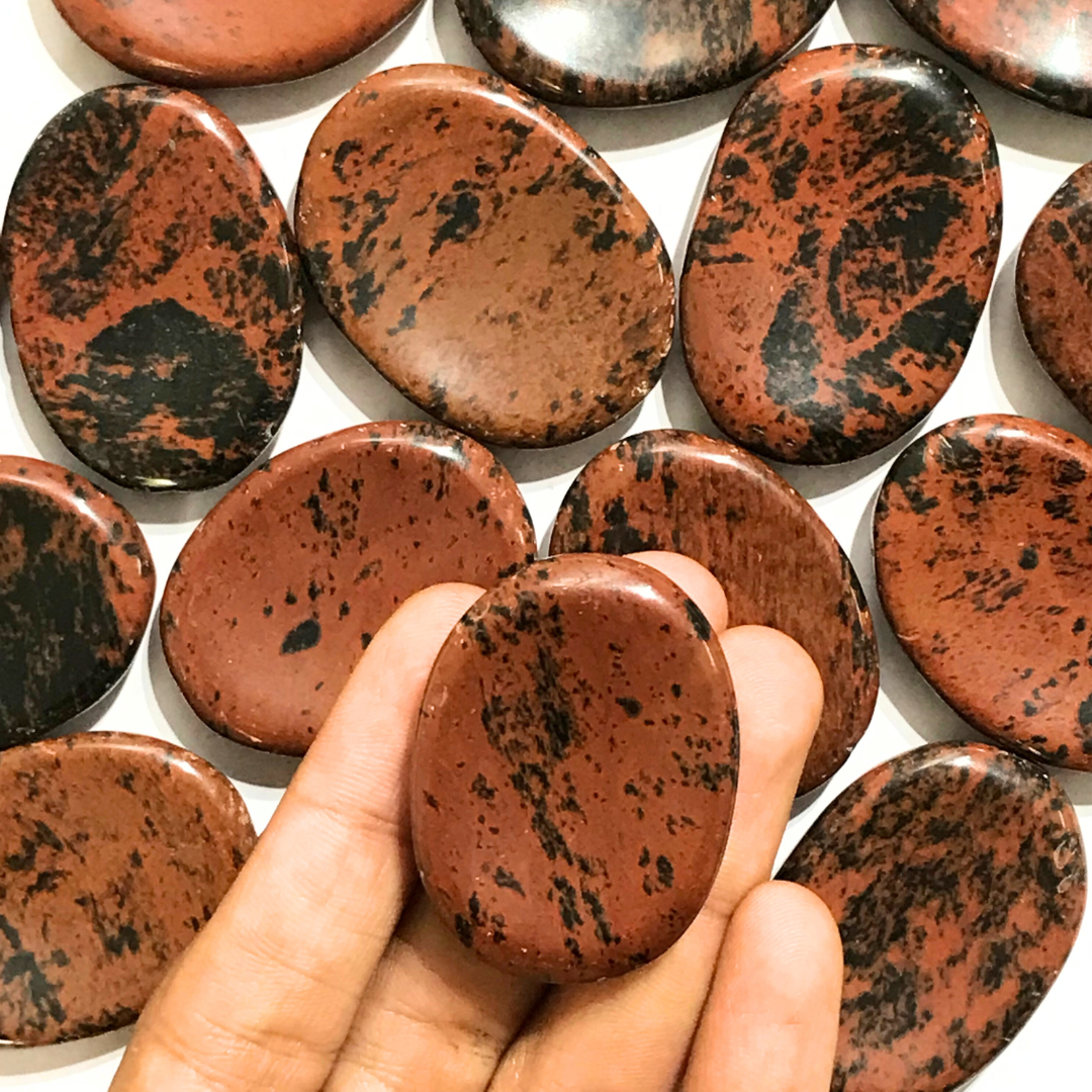 Mahogany Obsidian Worry Stone