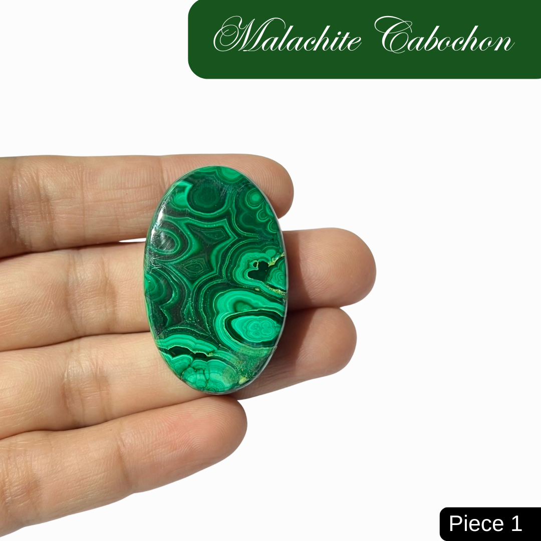 Malachite Cabochons - AEORA ROCKS INDIA -Healing Crystals superstore