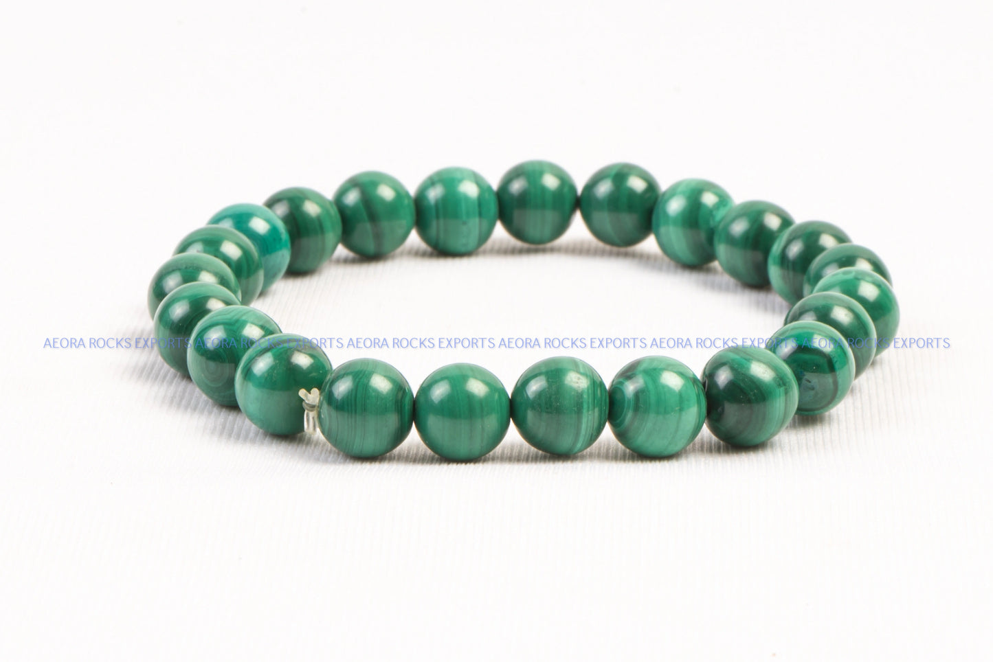 Malachite Bead Bracelet