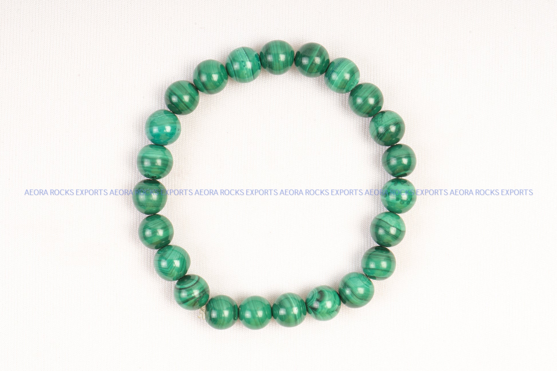 Malachite Bead Bracelet