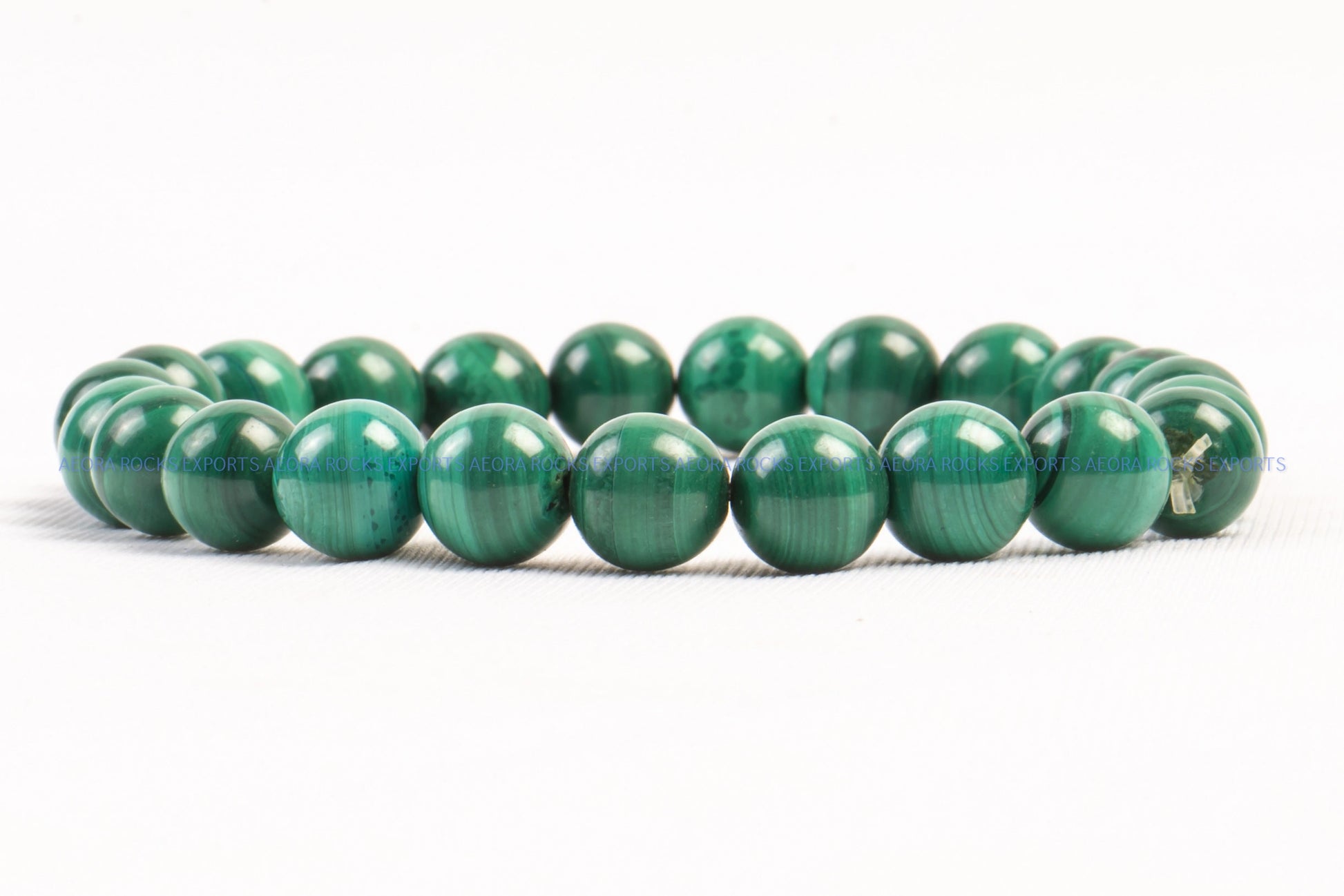 Malachite Bead Bracelet