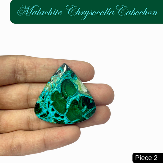 Malachite Chrysocolla Cabochons - AEORA ROCKS INDIA -Healing Crystals superstore