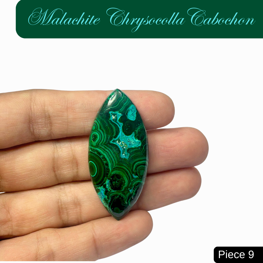 Malachite Chrysocolla Cabochons