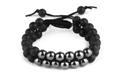 Hematite & Matt Combination String Bracelet - Aeora Rocks - AEORA ROCKS INDIA -Healing Crystals superstore