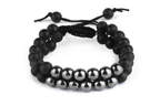 Hematite & Matt Combination String Bracelet - Aeora Rocks - AEORA ROCKS INDIA -Healing Crystals superstore