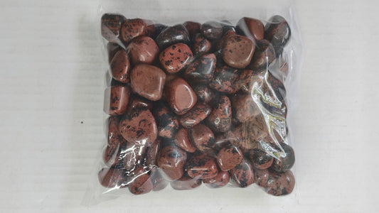 MAHAGONY OBSIDIAN TUMBLE STONES - 1 KG