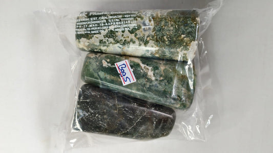 MOSS AGATE FREEFORM STONES - 1 KG - BAG 5 - 3PCS