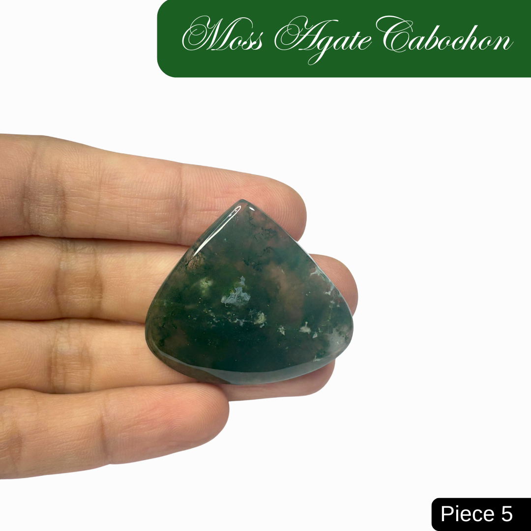 Moss Agate Cabochons - AEORA ROCKS INDIA -Healing Crystals superstore