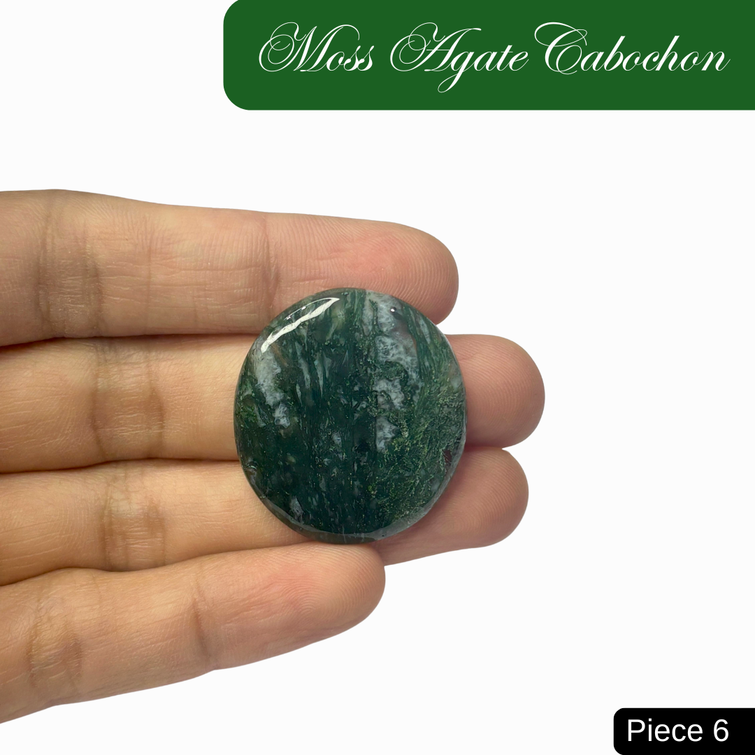 Moss Agate Cabochons - AEORA ROCKS INDIA -Healing Crystals superstore