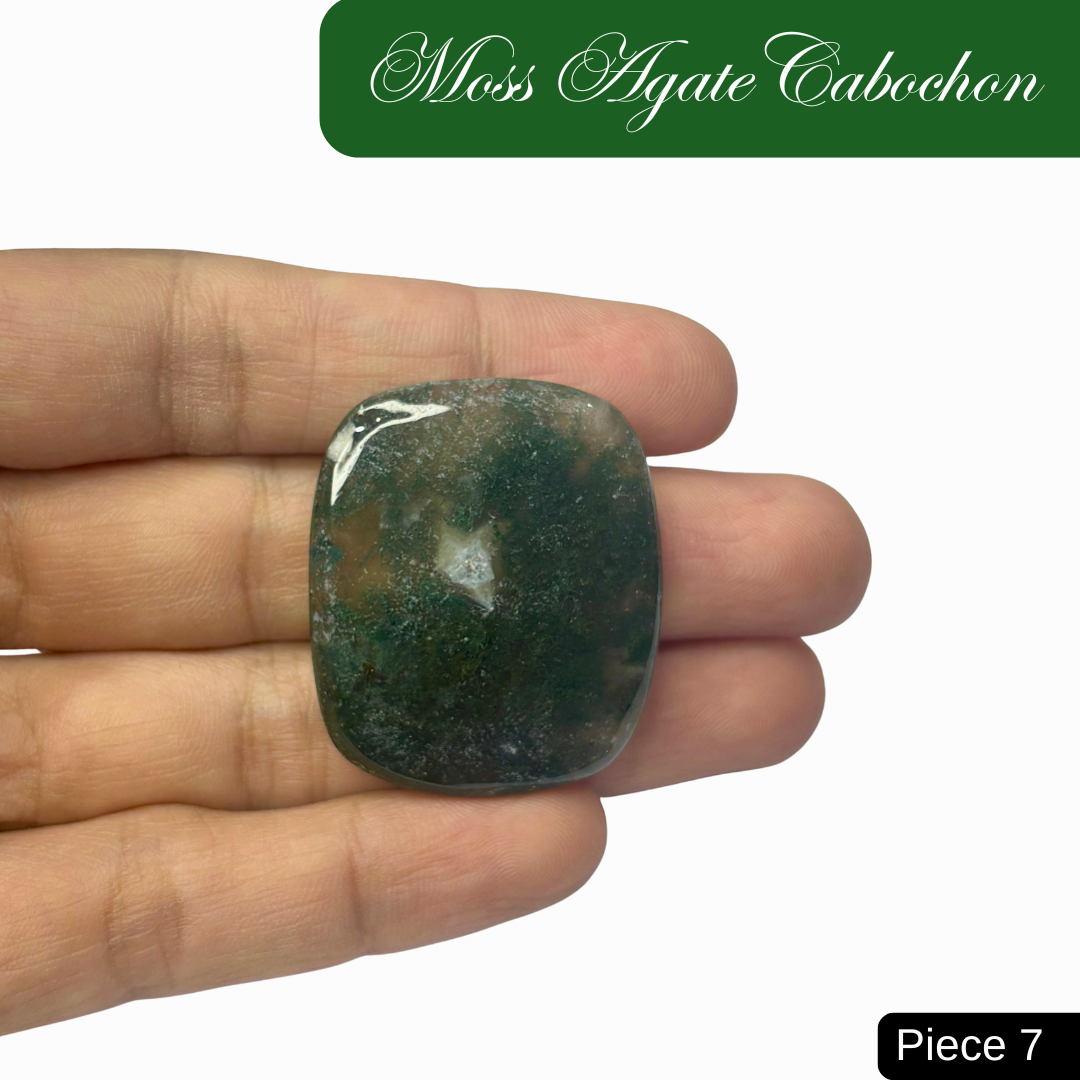 Moss Agate Cabochons - AEORA ROCKS INDIA -Healing Crystals superstore