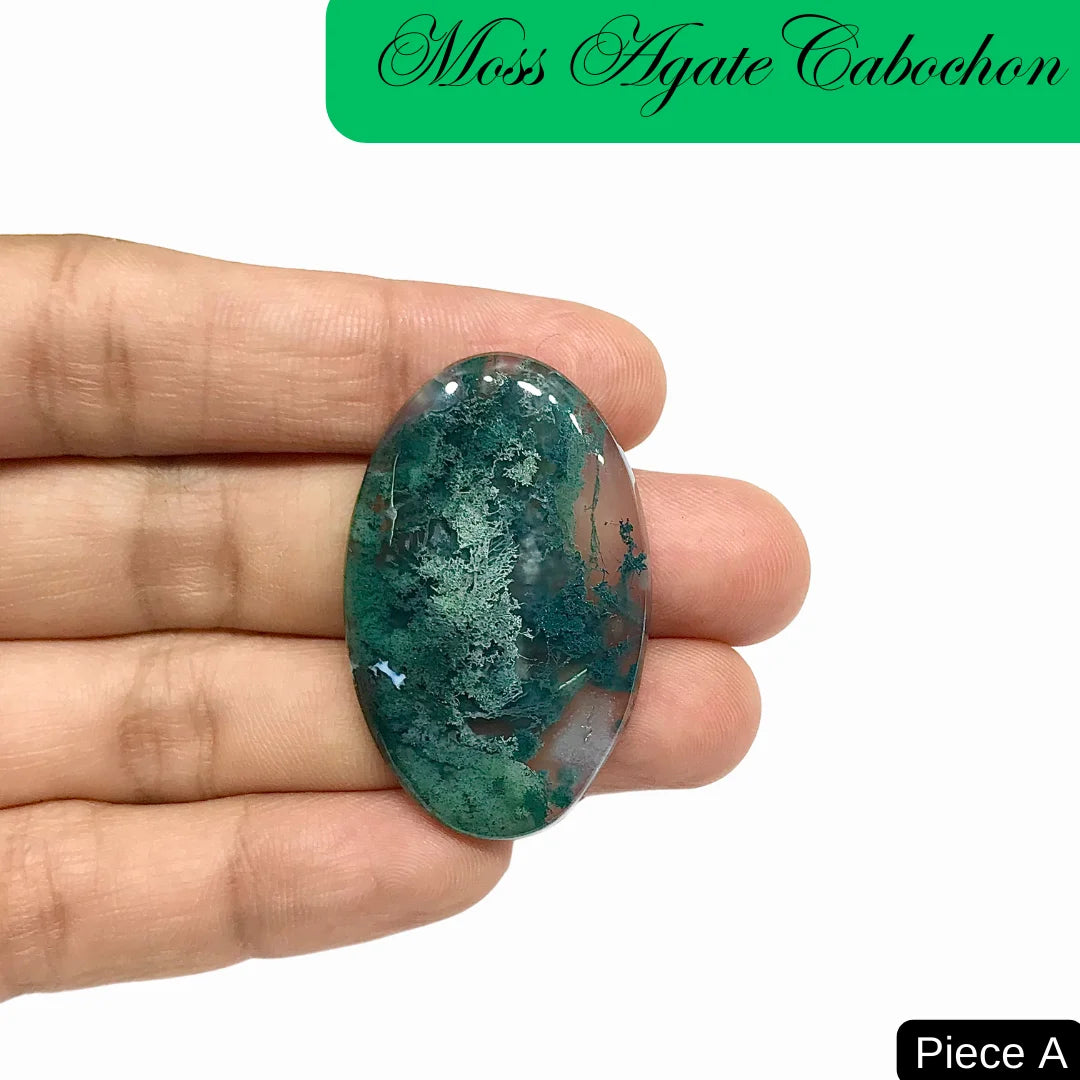 Moss Agate Cabochons