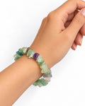 Multi Fluorite Chips Bracelet – Colourful Gemstone Bracelet | Aeora Rocks