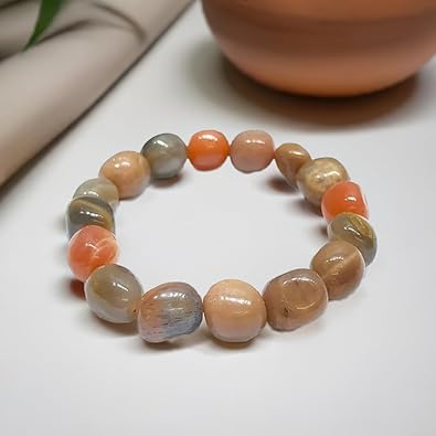 Multi Moonstone Tumbled Bracelet