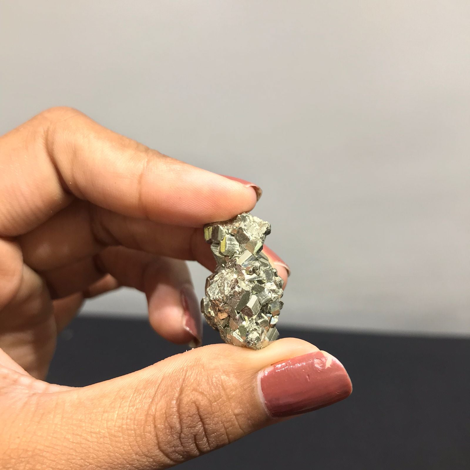 Natural Pocket Pyrite Raw Premium Cluster/ Peru Pyrite