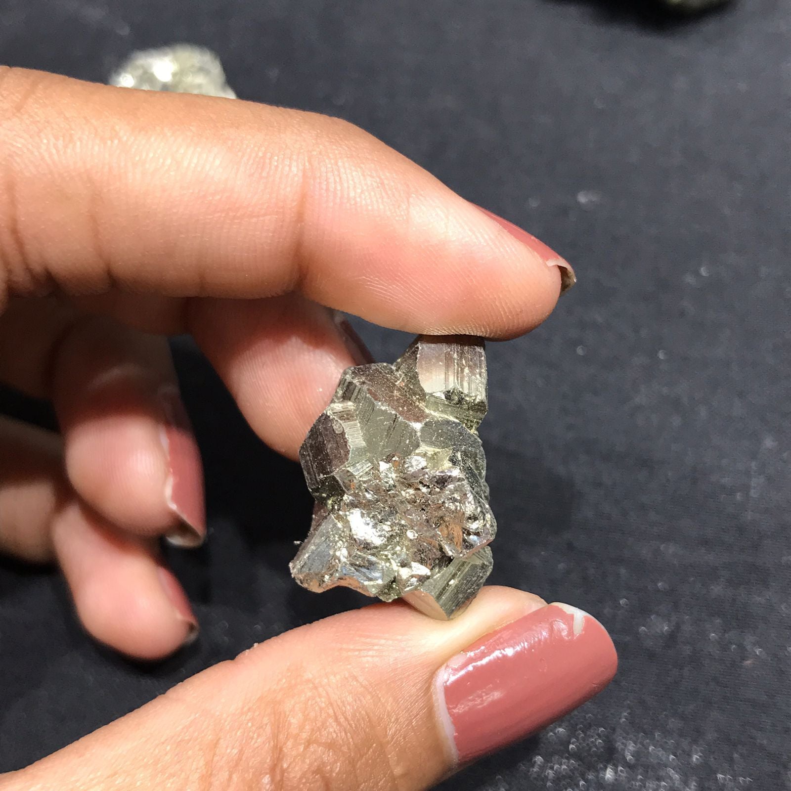 Natural Pocket Pyrite Raw Premium Cluster/ Peru Pyrite