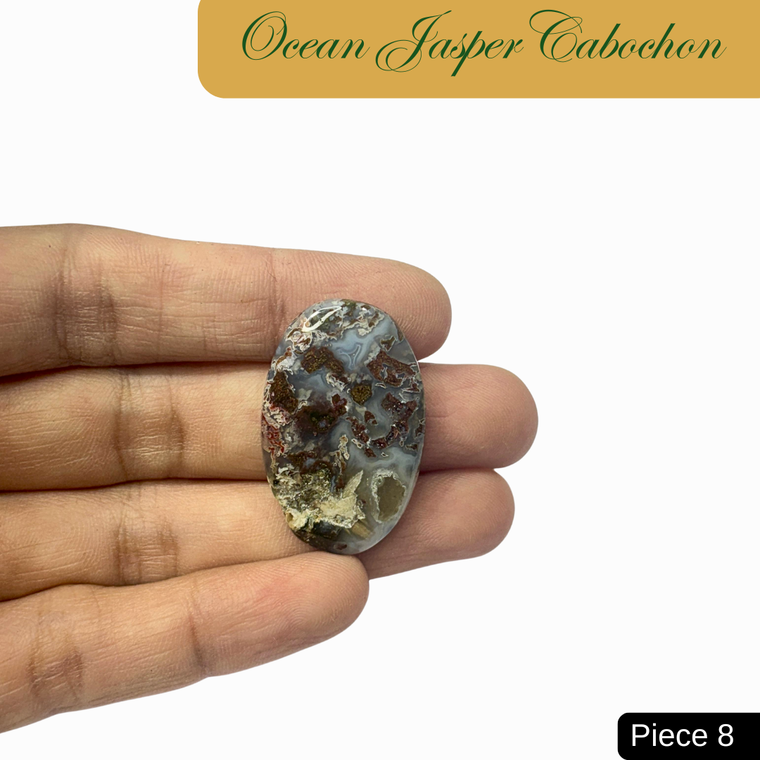 Ocean Jasper Cabochons - AEORA ROCKS INDIA -Healing Crystals superstore