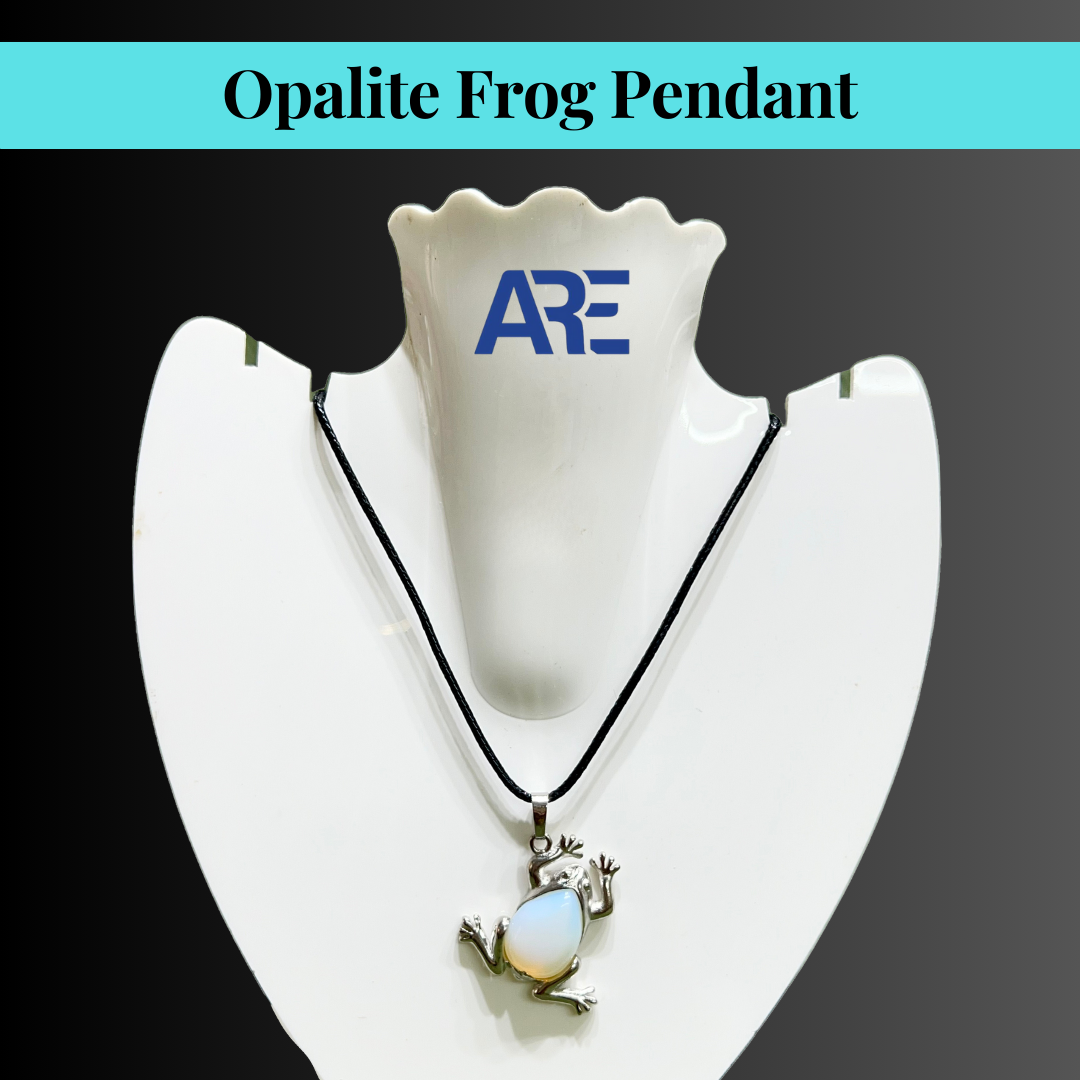 Opalite Frog Pendant