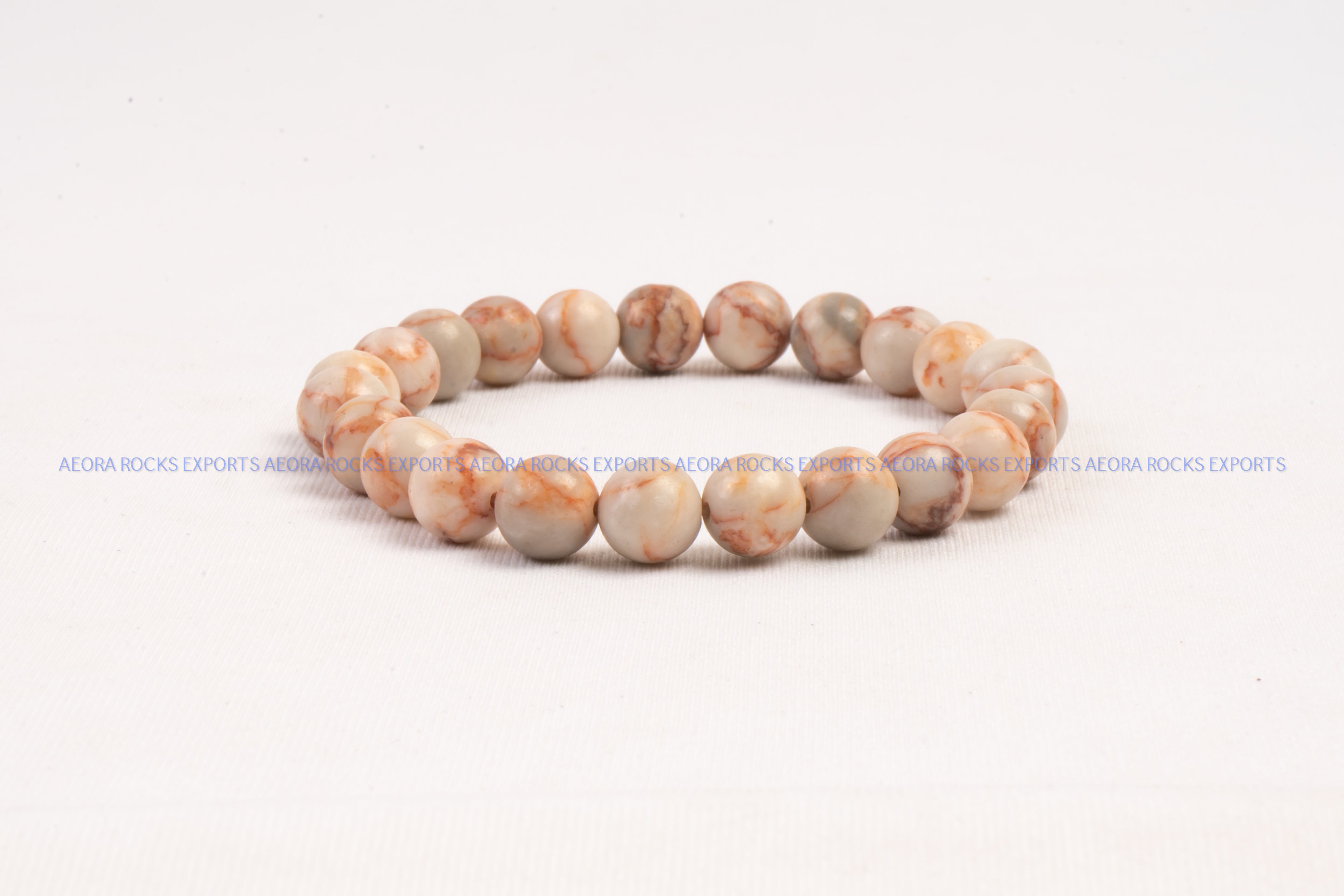 Stone Brown Zebra Jasper Beads Bracelet with Hook For Man, Woman, Boys &  Girls- Color: Brown (Pack of 1 Pc.) - the best price and delivery | Globally