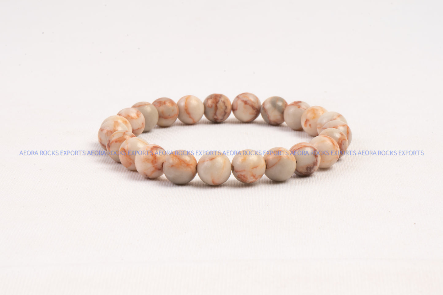 Panther Jasper 8mm Bead Bracelet