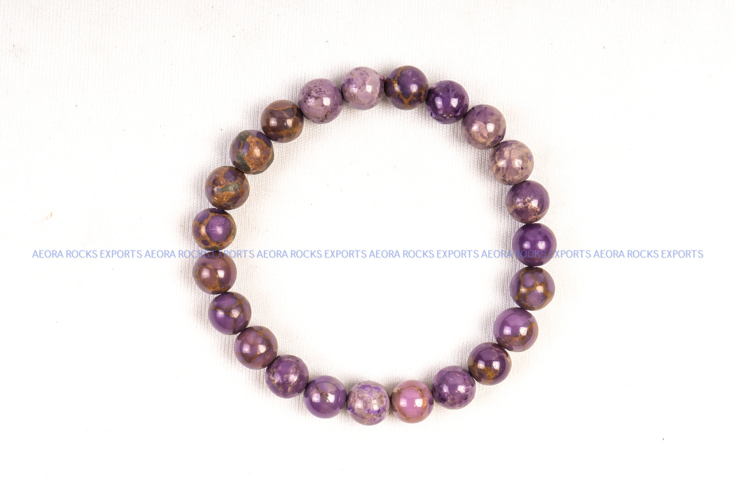 Phosphosiderite Bead Bracelet