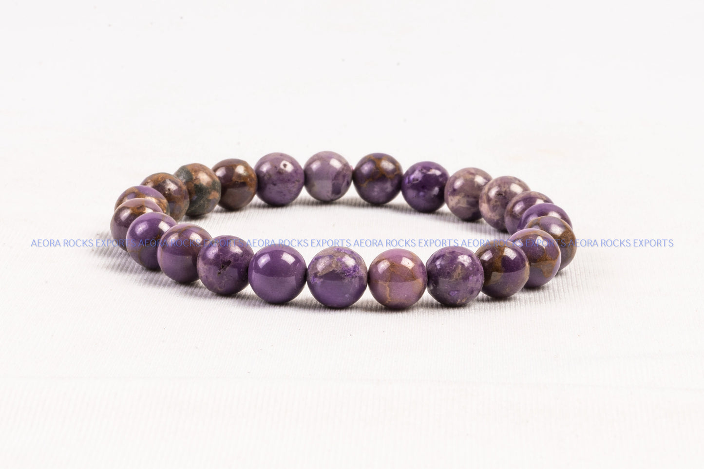 Phosphosiderite Bead Bracelet