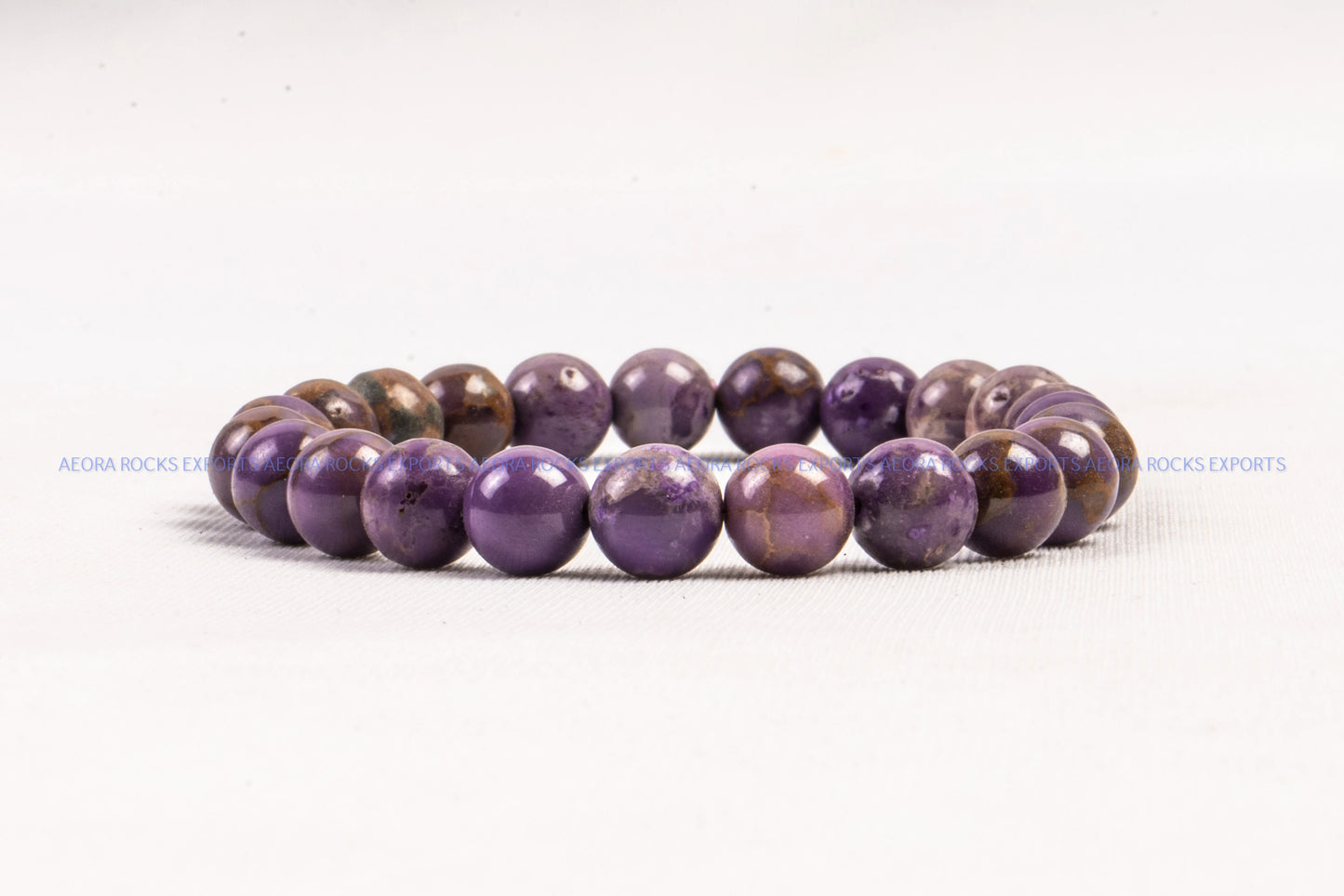 Phosphosiderite Bead Bracelet