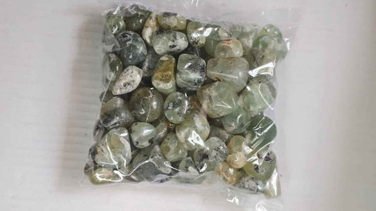 PREHNITE TUMBLE STONE - 1 KG