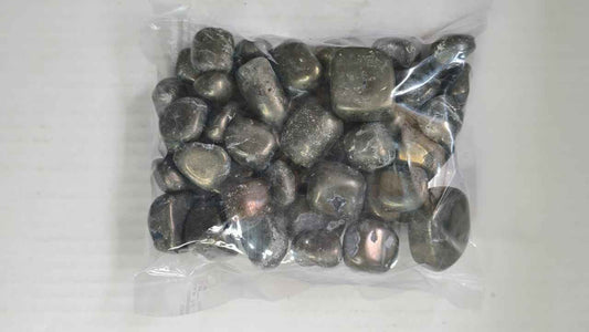 PYRITE TUMBLE STONE - 1 KG