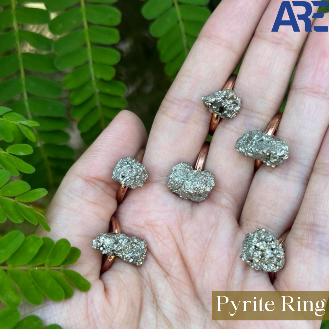 Pyrite Stone Rings