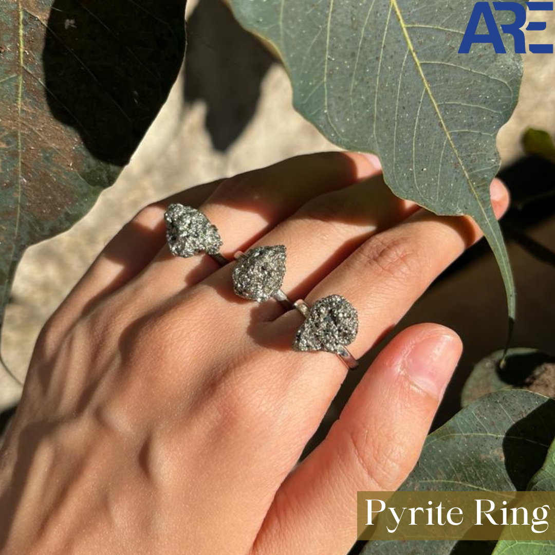 Pyrite Stone Rings