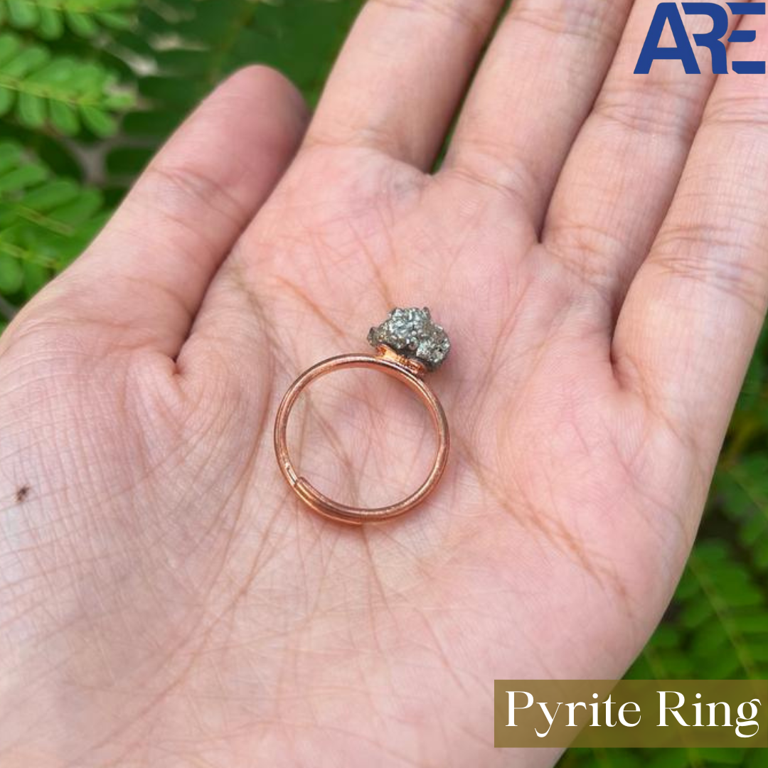 Pyrite Stone Rings