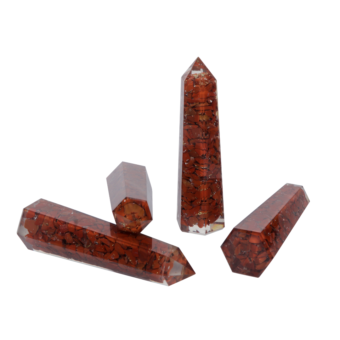 Red Jasper Orgonite Tower