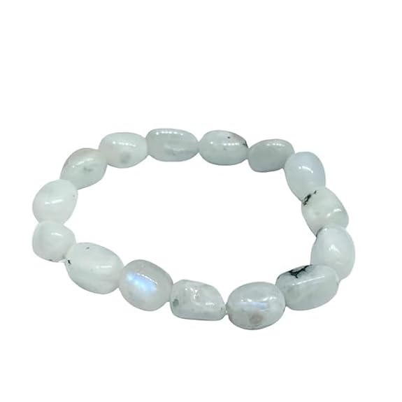 Rainbow Moonstone Tumbled Bracelet