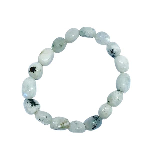 Rainbow Moonstone Tumbled Bracelet