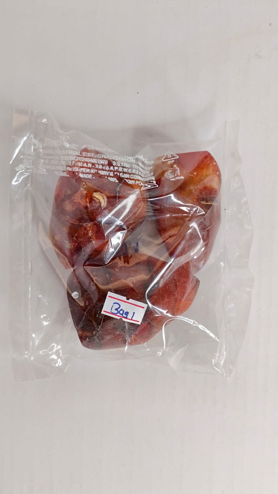 RED CARNELIAN - 1 KG - BAG 1-3PCS