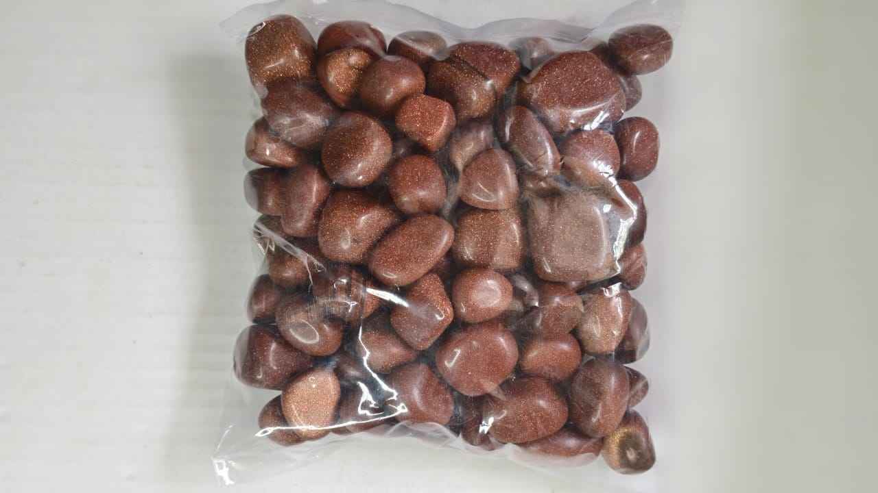 GOLD STONE TUMBLE STONE - 1 KG