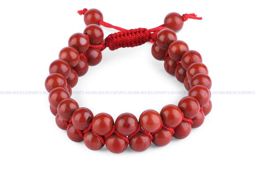 Red Jasper String Bracelet in India - Aeora Rocks