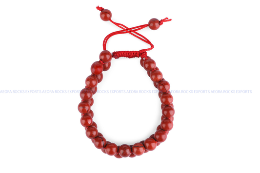 Red Jasper String Bracelet in India - Aeora Rocks - AEORA ROCKS INDIA -Healing Crystals superstore
