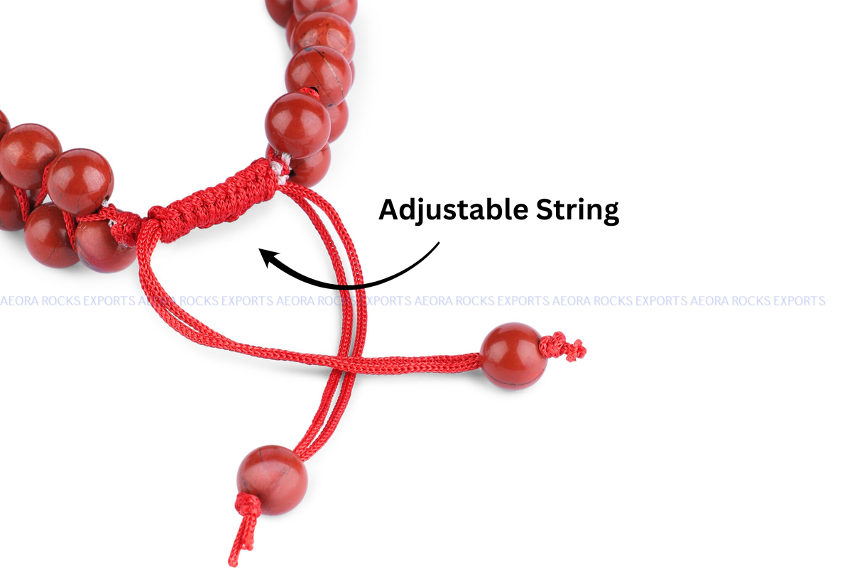 Red Jasper String Bracelet in India - Aeora Rocks - AEORA ROCKS INDIA -Healing Crystals superstore